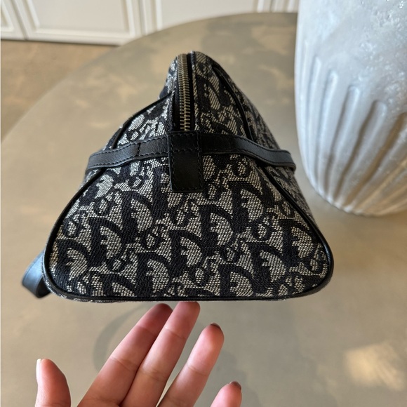 Vintage Dior Trotter Zip Shoulder Bag Diorissimo Canvas - Picture 4 of 10